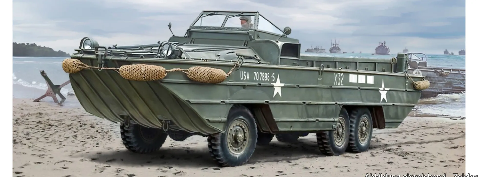 ITALERI 7022 DUKW Amphibious Truck | Militär Bausatz 1:72