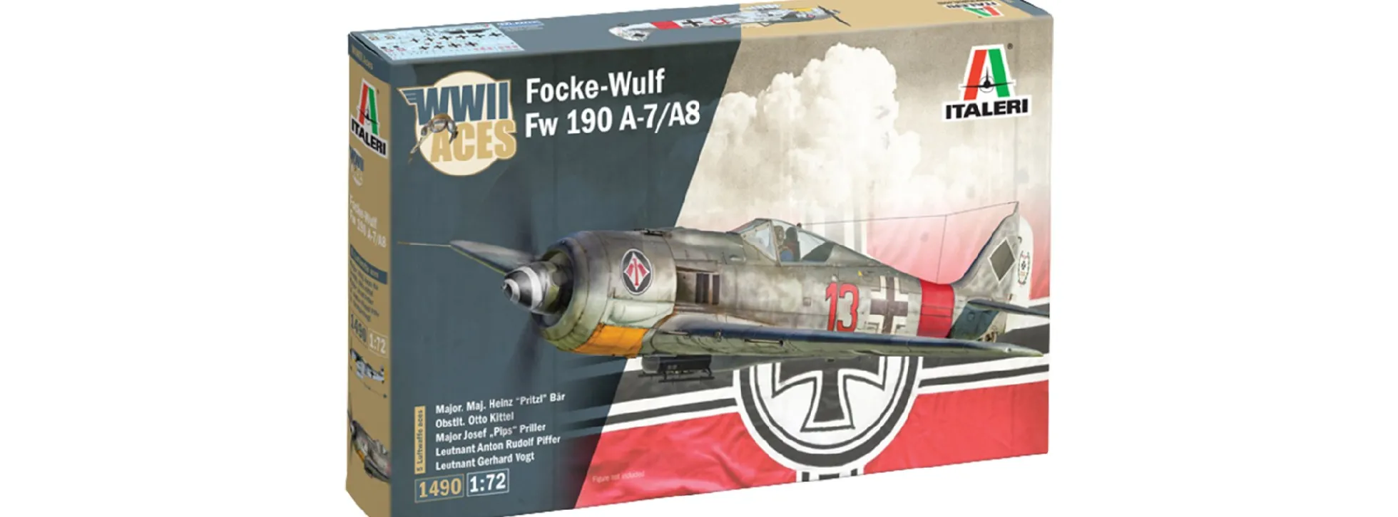 ITALERI 1490 Focke-Wulf FW 190 A-7/A8 | Flugzeug Bausatz 1:72