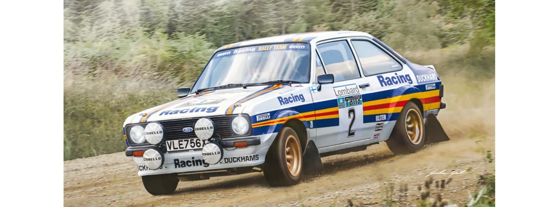 ITALERI 3650 Ford Escort RS 1800 MkII Lombard RAC Rally | Auto Bausatz 1:24