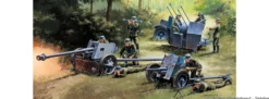 ITALERI 7026 German Guns Set PAK35-PAK40-FLAK38 | Militär Bausatz 1:72