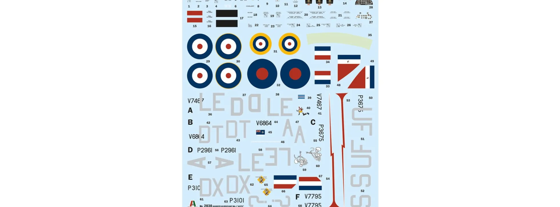 ITALERI 2838 Hawker Hurricane Mk. 1 | Flugzeug Bausatz 1:48