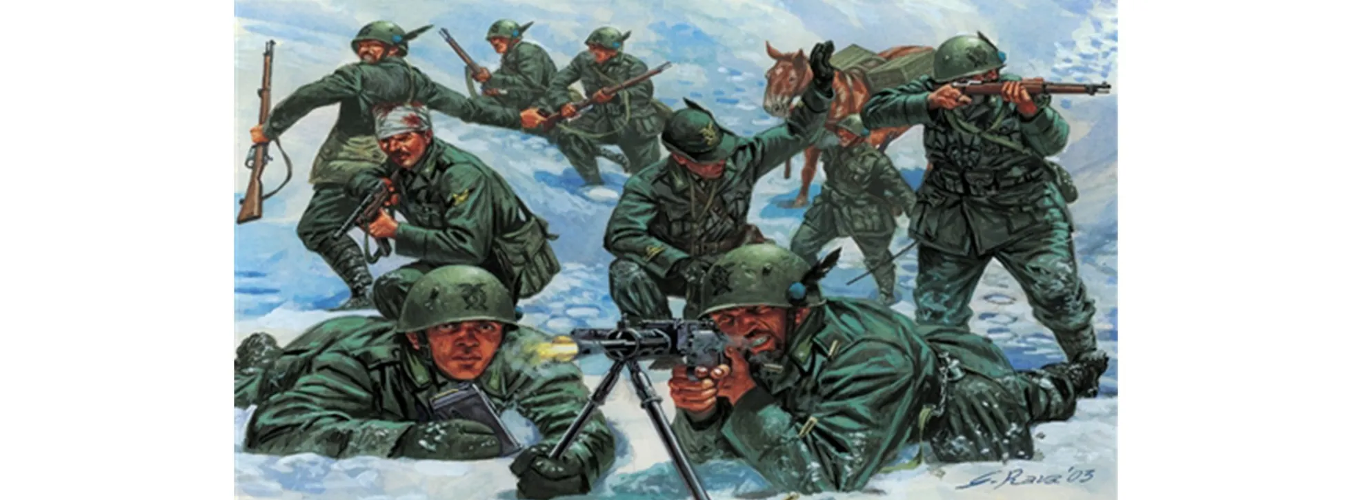 ITALERI 6059 Italienische Gebirgsjäger Alpini WW2 | Figuren 1:72