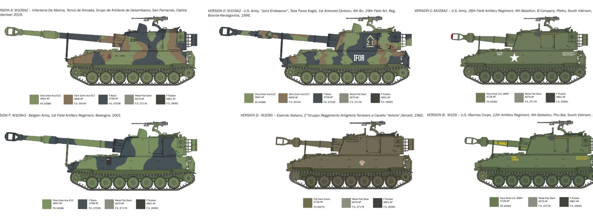 ITALERI 6589 M-109 A2-A3-G Haubitze | Militär Bausatz 1:35