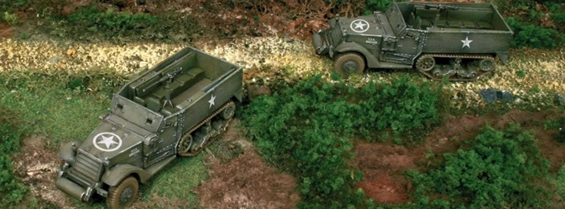 ITALERI 7509 M3A1 Halbkette | 2er-Set | Militaria Bausatz 1:72