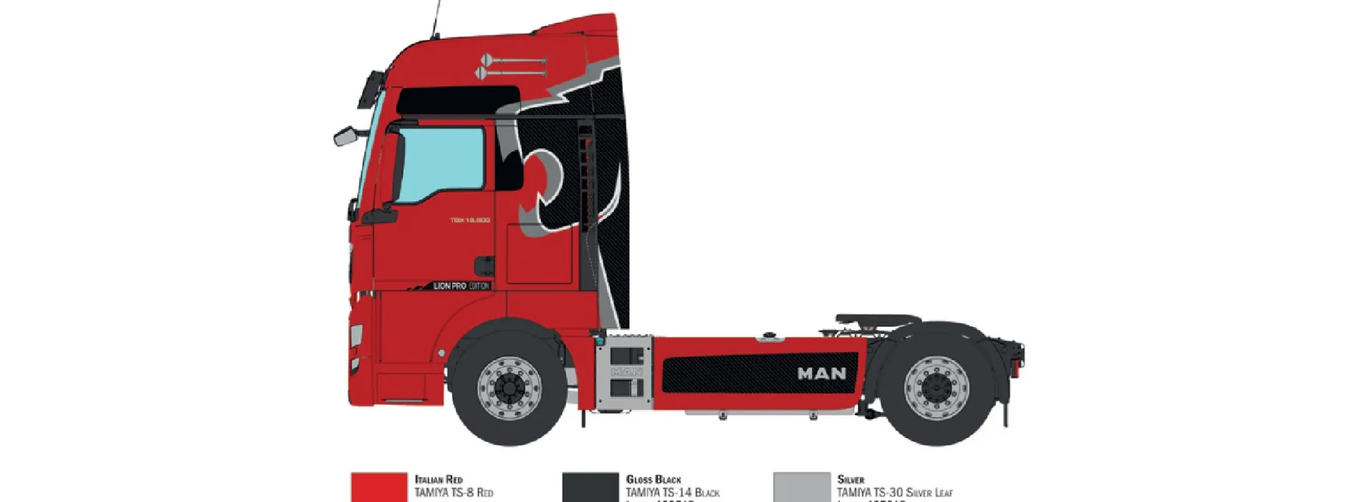 ITALERI 3959 MAN TGX 18.500 XXL Lion Pro Edition | LKW Bausatz 1:24