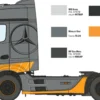 ITALERI 3968 MB Actros MP4 Big Space Grand Prix Edition | LKW Bausatz 1:24