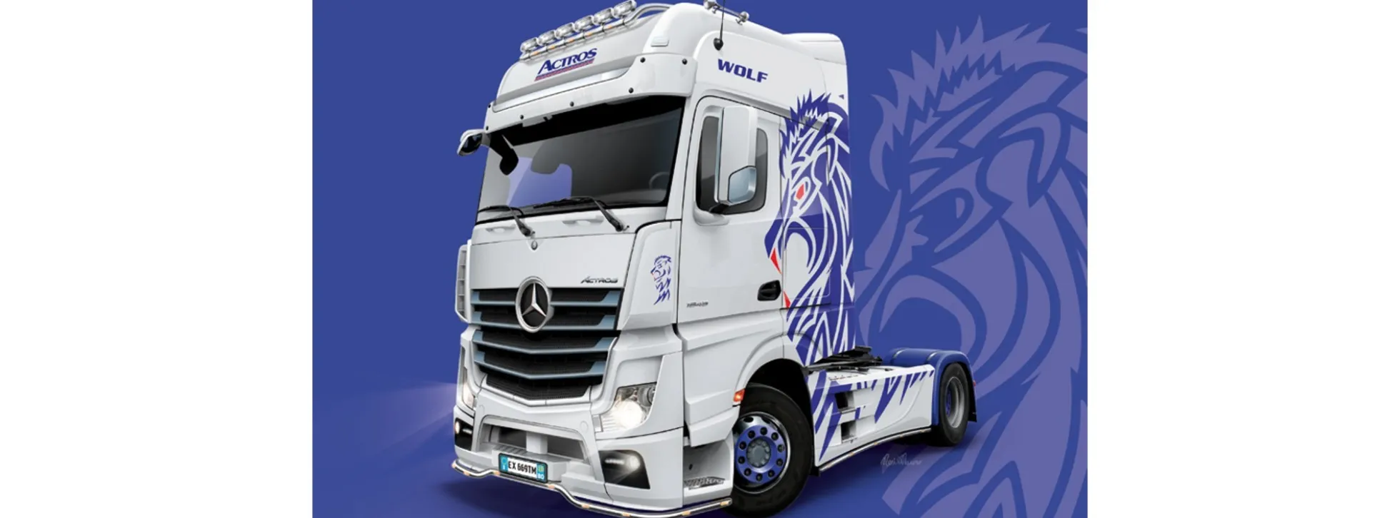 ITALERI 3935 MB Actros MP4 Giga Space | LKW Bausatz 1:24