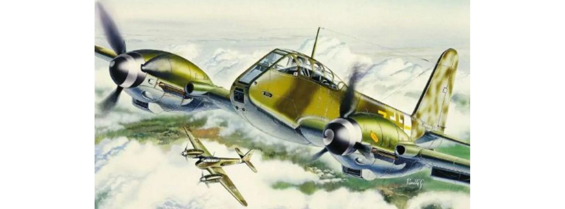 ITALERI 074 Messerschmitt Me 410 Hornisse Flugzeug Bausatz 1:72