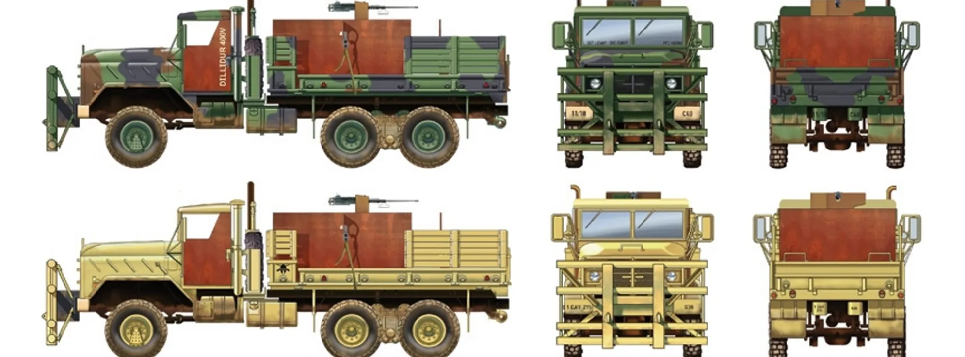 ITALERI 6513 M923 Hillbilly Gun Truck Militär Bausatz 1:35