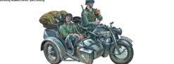 ITALERI 317 Motorrad-Gespann Zündapp | KS750 | Militär Bausatz 1:35