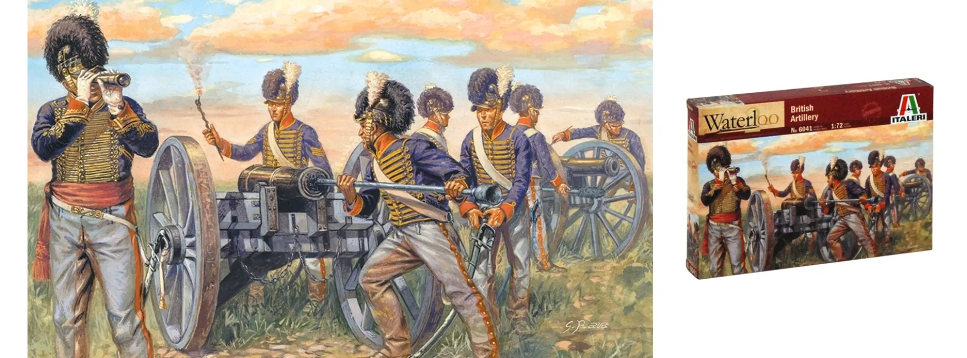 ITALERI 6041 Napoleon Kriege Britische Artillerie | Militär Bausatz 1:72