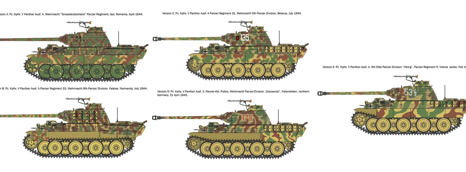 ITALERI 7018 Pz. Kpfw. V Panther Ausf. A Sd. Kfz. 171 | Panzer Bausatz 1:72
