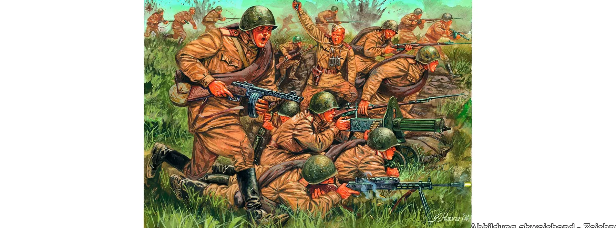 ITALERI 6057 Russische Infanterie WW2 | Figuren Bausatz 1:72