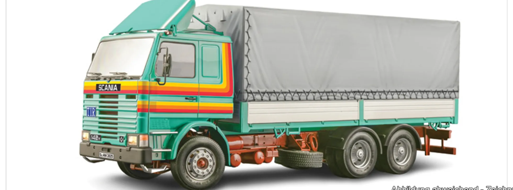 ITALERI 90762 Scania 142H 6x2 Canvas | LKW Bausatz 1:24