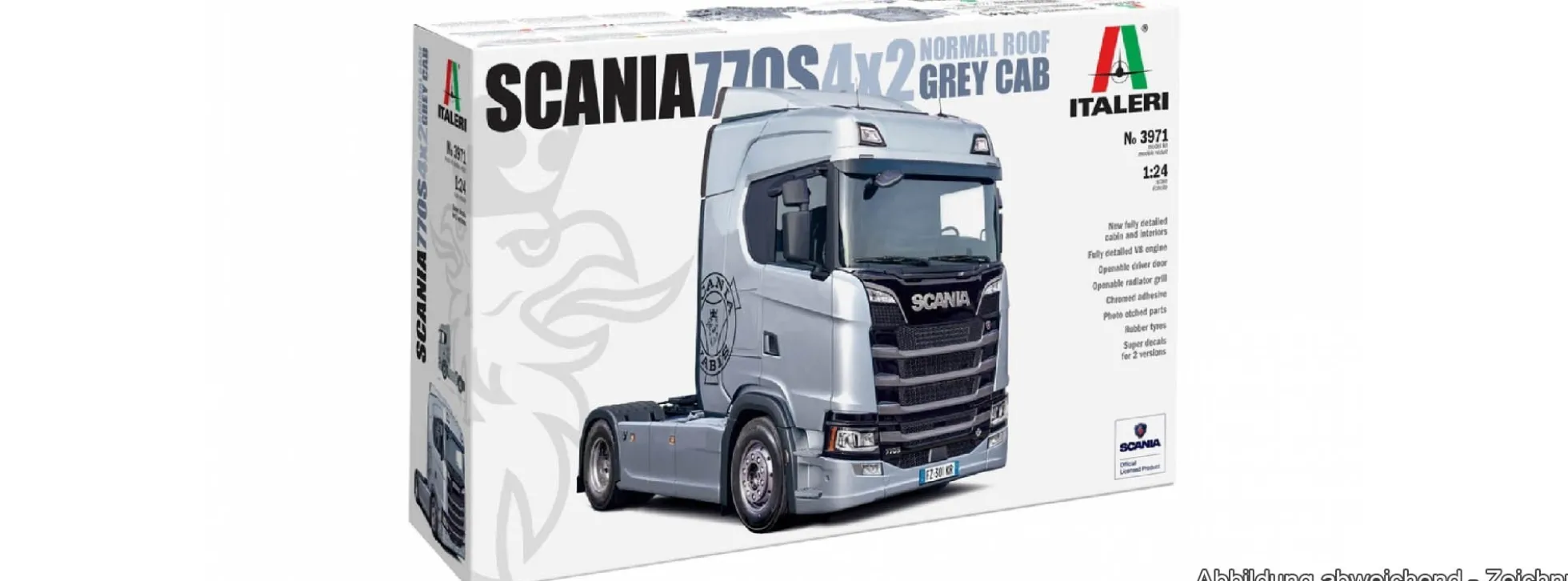 ITALERI 3971 Scania S770 4x2 Normales Dach | LKW Bausatz 1:24