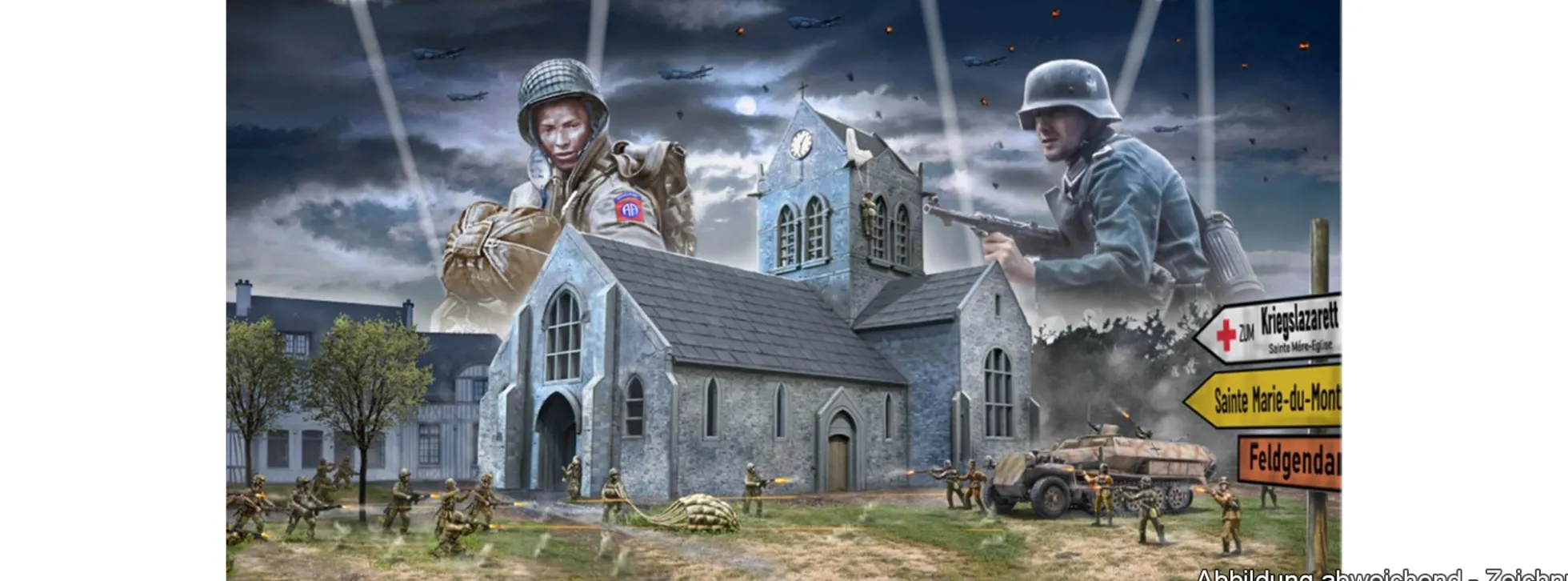 ITALERI 6199 Schlacht um die Normandie | Militär Diorama Bausatz 1:72