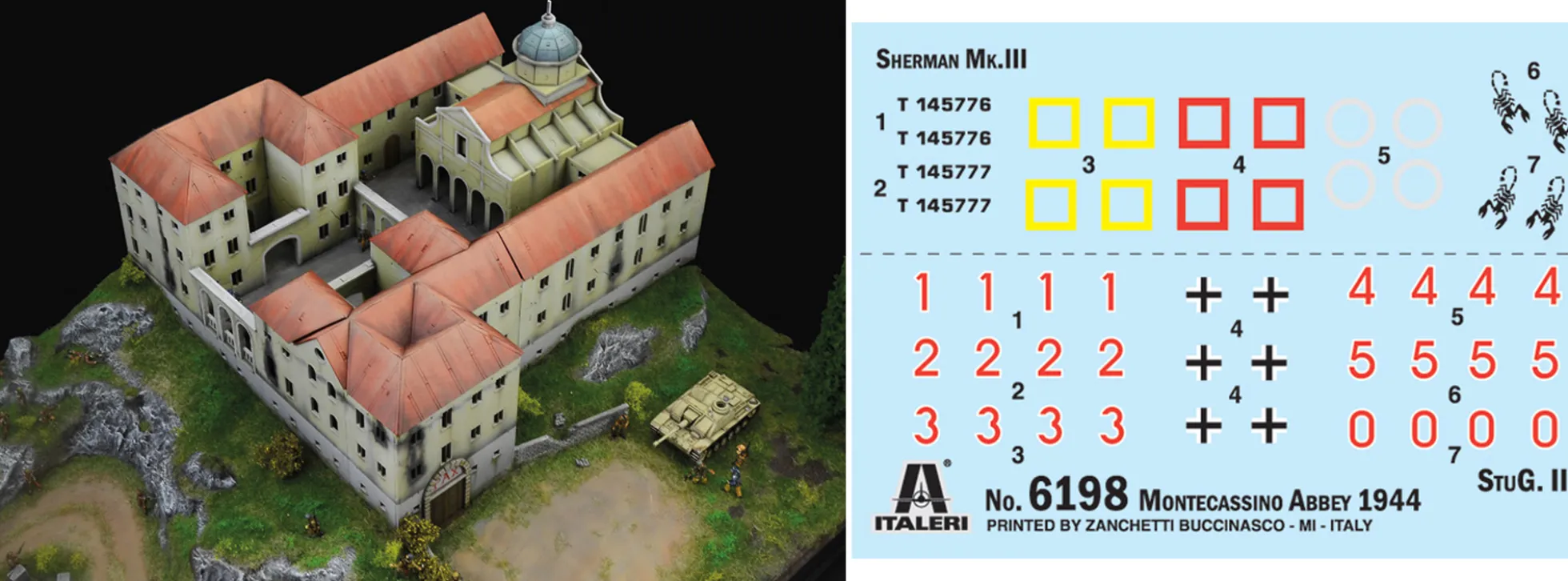 ITALERI 6198 Schlacht um Montecassino 1944 Gustav-Linie | Militär Bausatz 1:72