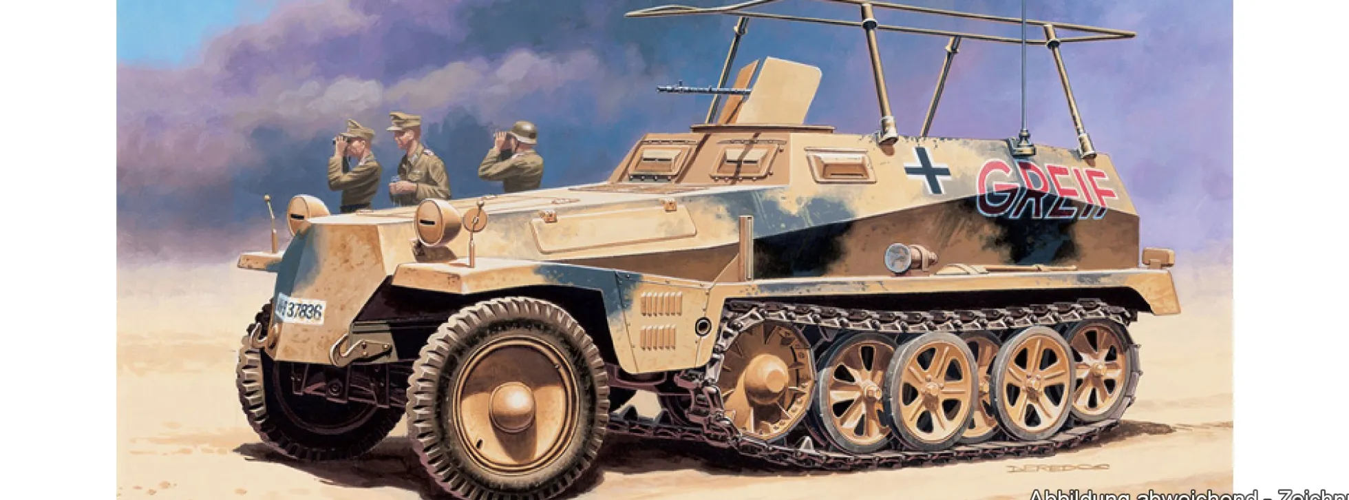 ITALERI 7034 Sd. Kfz 250/3 | Halbkettenfahrzeug Bausatz 1:72