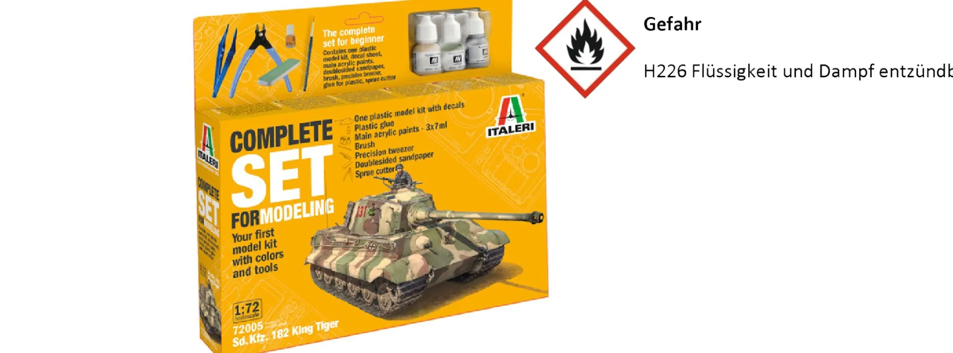ITALERI 72005 Sd. Kfz. 182 Königstiger Komplett Set | Panzer Bausatz 1:72