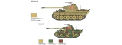 ITALERI 25752 Sd. Kfz. 171 Panther Ausf. A | Panzer Bausatz 1:56