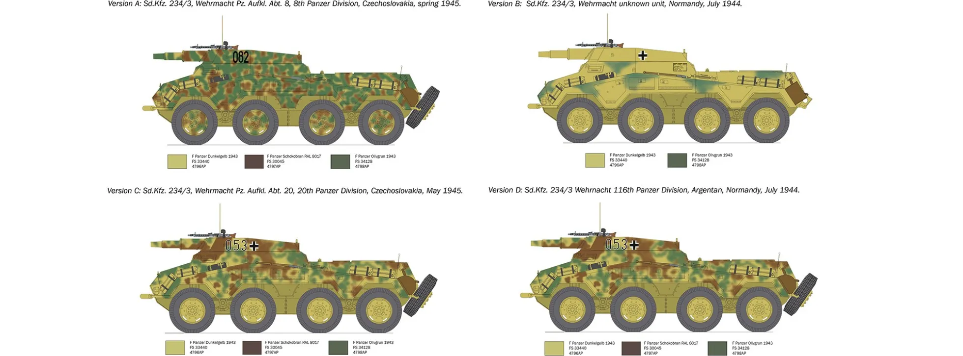 ITALERI 6756 Sd. Kfz. 234/3 Sw. Panzerspähwagen | Panzer Bausatz 1:35