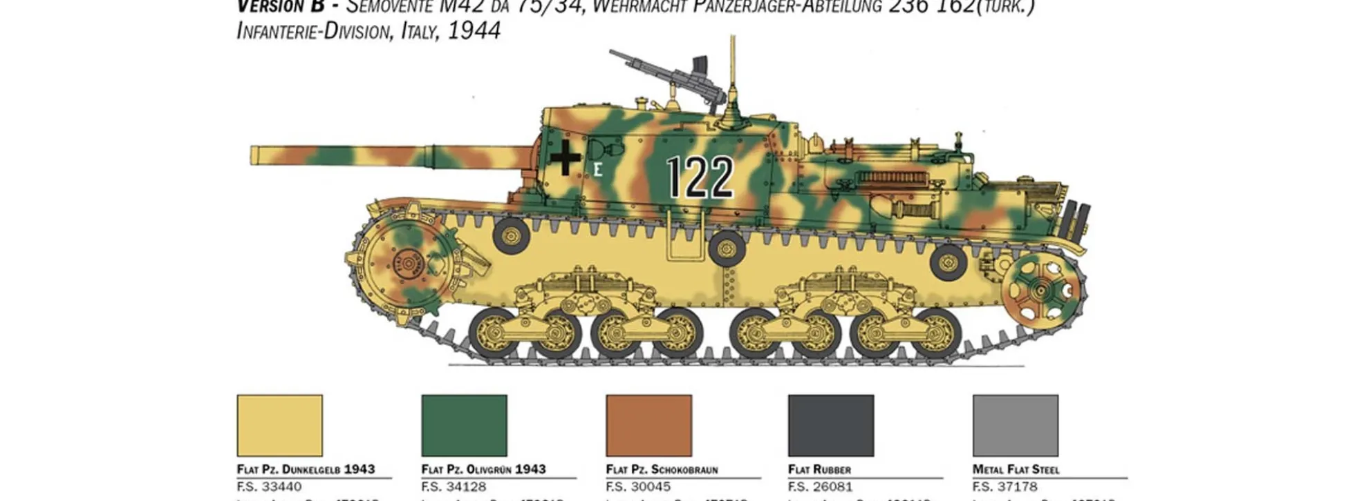 ITALERI 6584 Semovente M42 da 75/34 | Militär Bausatz 1:35