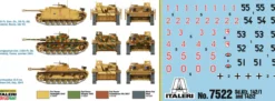 ITALERI 7522 Sturmgeschütz III 2x | Militär Bausatz 1:72