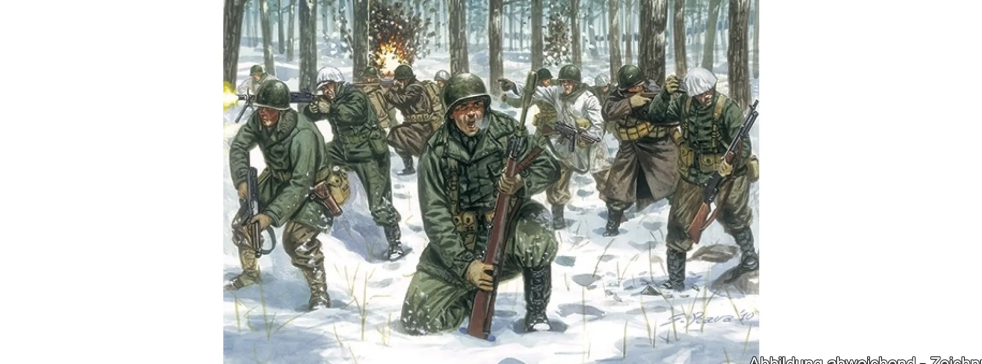 ITALERI 6133 US Infanterie in Winteruniform WWII | Figuren Bausatz 1:72