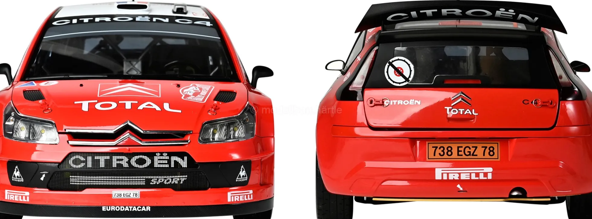 IXO 10120 Citroen C4 WRC | Licht + Sound | Metallteile | Premium Auto Bausatz 1:8