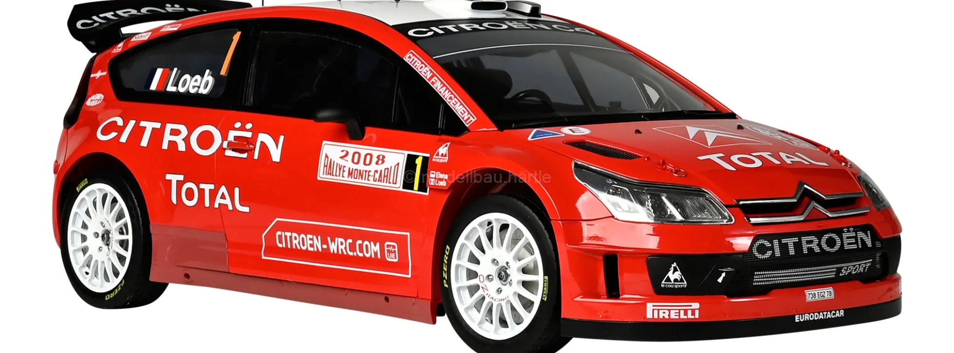 IXO 10120 Citroen C4 WRC | Licht + Sound | Metallteile | Premium Auto Bausatz 1:8