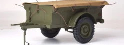 IXO 10105 Jeep Willys mit Anhänger + M3A1 u. M2 | mit Metallteilen | Premium Militär Bausatz 1:8