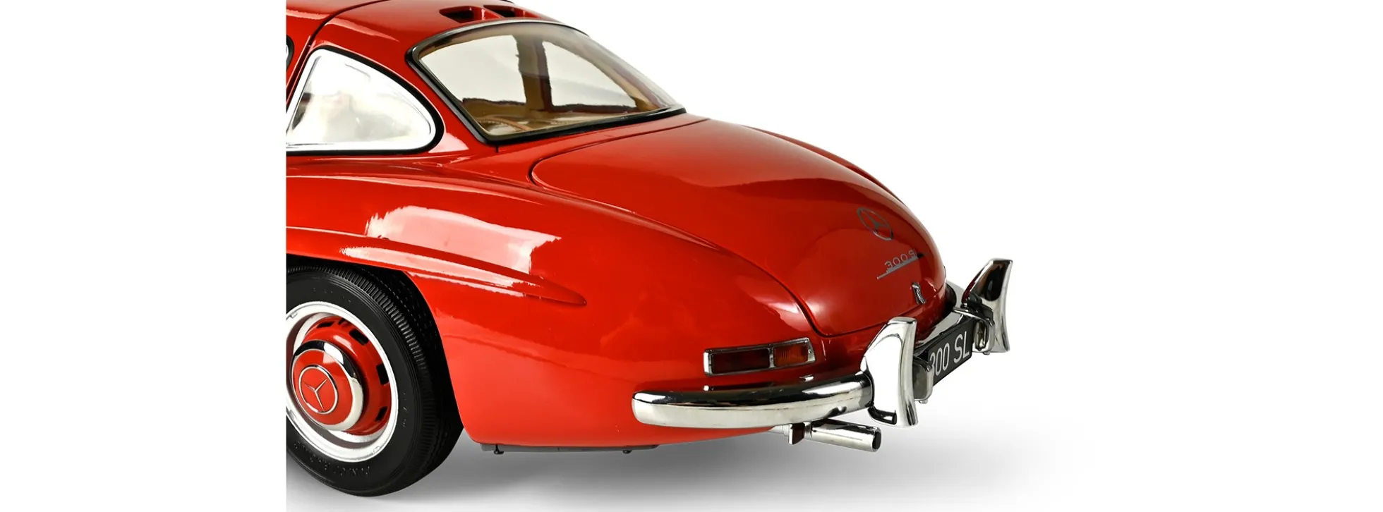 IXO 10114 Mercedes-Benz 300 SL Rot | Lichtfunktion | mit Metallteilen | Premium Auto Bausatz 1:8