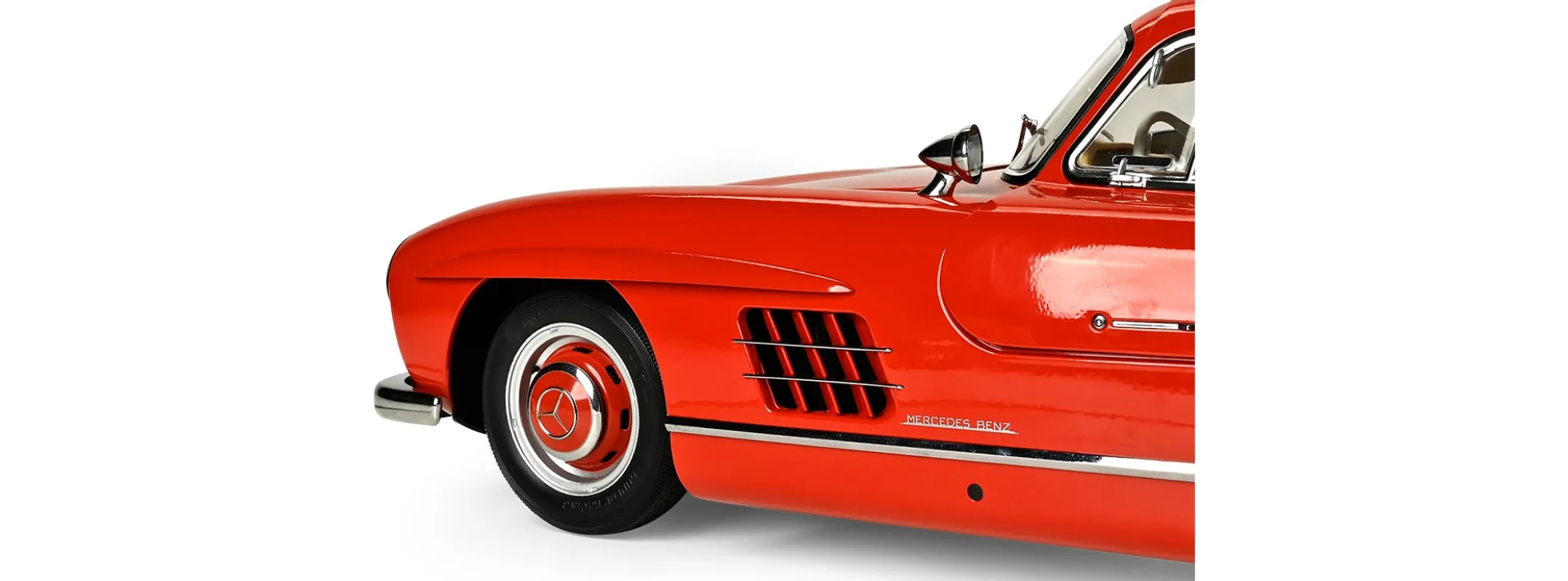 IXO 10114 Mercedes-Benz 300 SL Rot | Lichtfunktion | mit Metallteilen | Premium Auto Bausatz 1:8