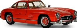 IXO 10114 Mercedes-Benz 300 SL Rot | Lichtfunktion | mit Metallteilen | Premium Auto Bausatz 1:8