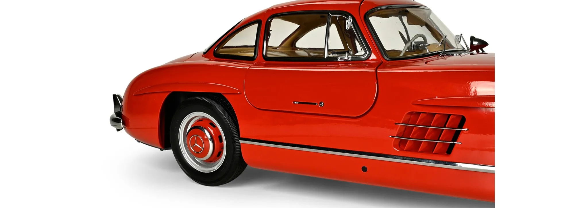 IXO 10114 Mercedes-Benz 300 SL Rot | Lichtfunktion | mit Metallteilen | Premium Auto Bausatz 1:8