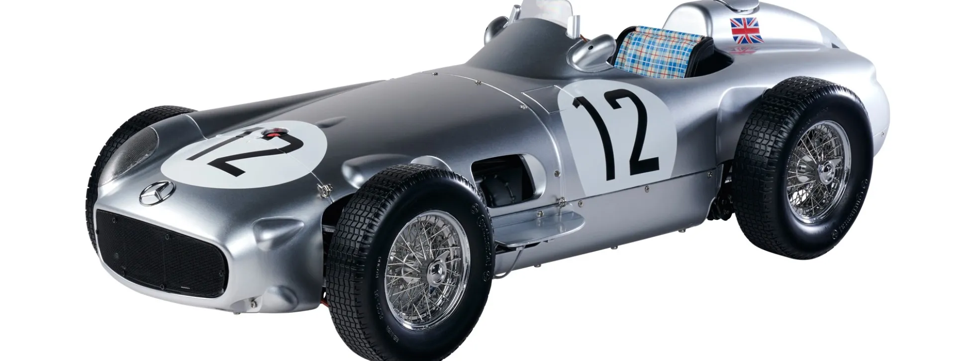 IXO 10117 Mercedes-Benz W196 Moss #12 | Soundfunktion | Premium Auto Bausatz 1:8