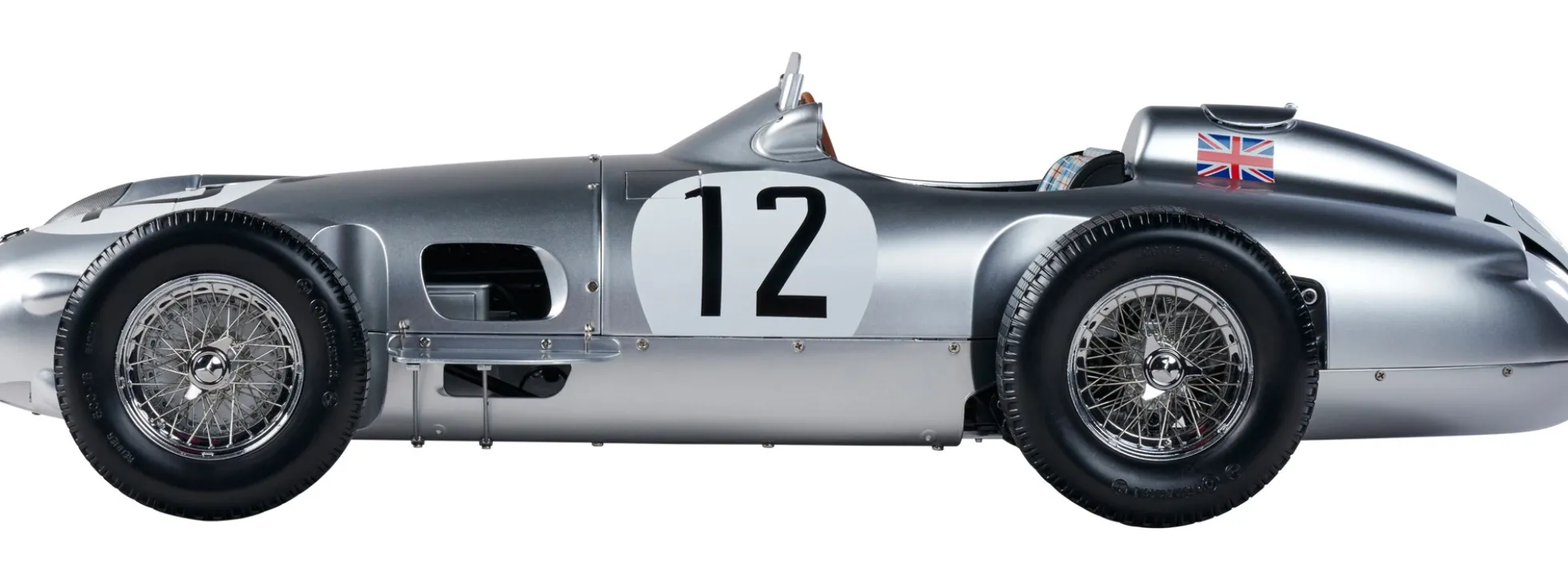 IXO 10117 Mercedes-Benz W196 Moss #12 | Soundfunktion | Premium Auto Bausatz 1:8