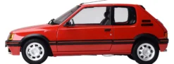 IXO 10121 Peugeot 205 GTI Rot | Licht + Sound | Premium Auto Bausatz 1:8