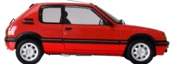 IXO 10121 Peugeot 205 GTI Rot | Licht + Sound | Premium Auto Bausatz 1:8