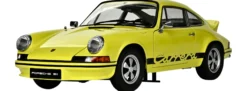 IXO 10115 Porsche 911 RS 2.7 Gelb/Schwarz | Sound + Licht | Premium Auto Bausatz 1:8