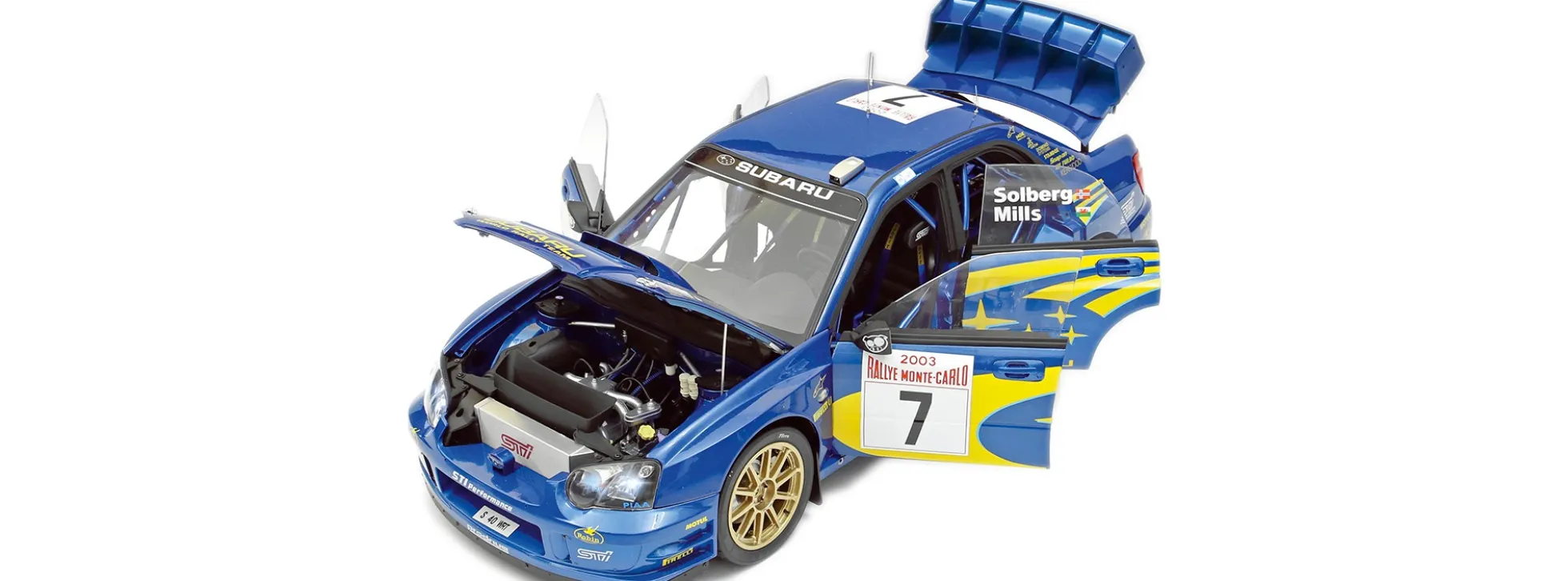 IXO 10110 Subaru Impreza Rally WRC 2003 | Licht + Sound | Metallteile | Premium Auto Bausatz 1:8