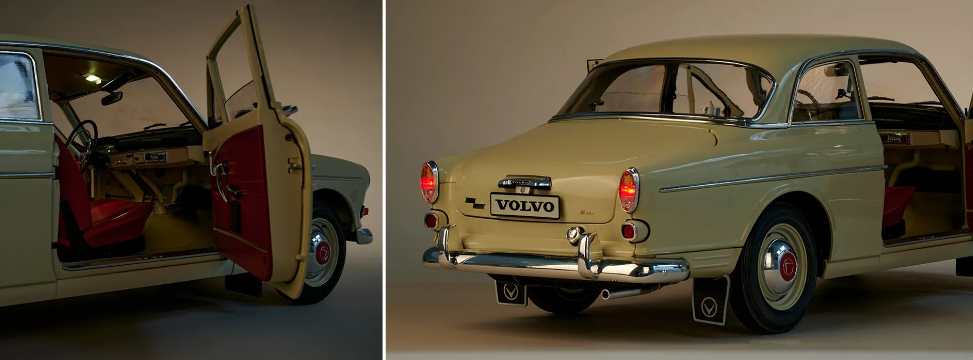 IXO 10101 Volvo 122S Amazon | Licht + Sound | mit Metallteilen | Premium Auto Bausatz 1:8