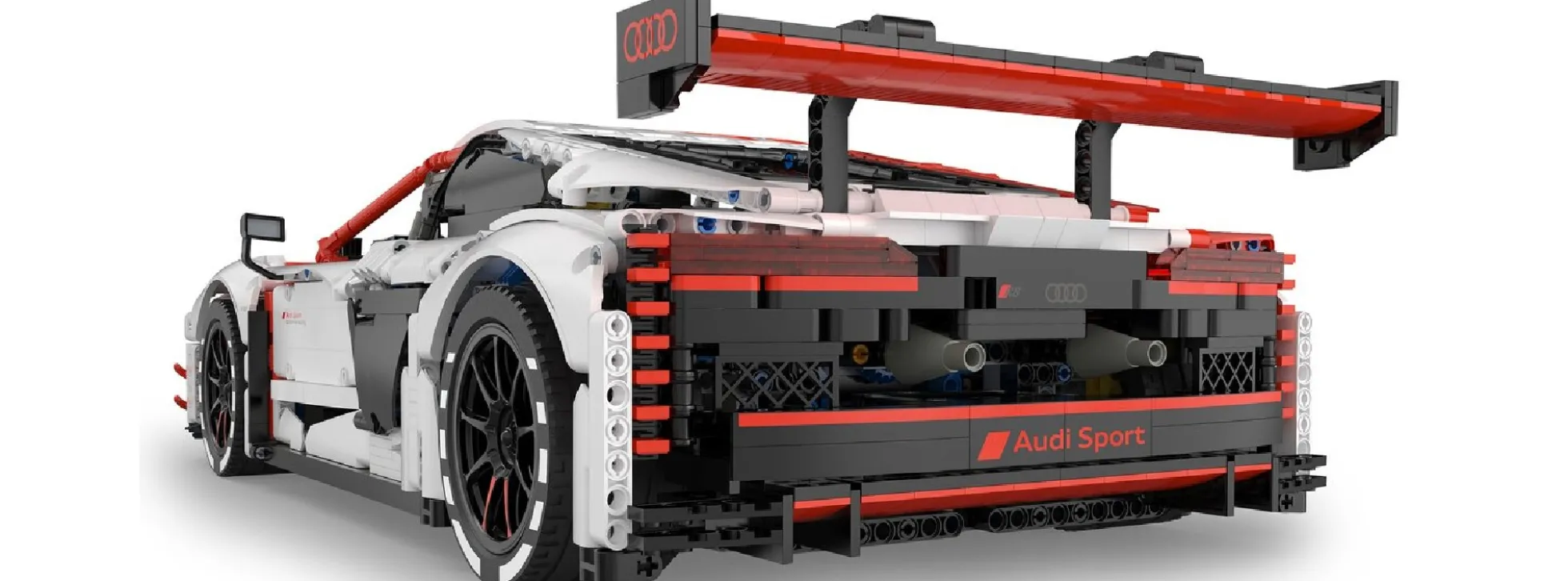 JAMARA 402800 Audi R8 LMS GT3 weiß | 2,4Ghz | Auto Baukasten 1:8