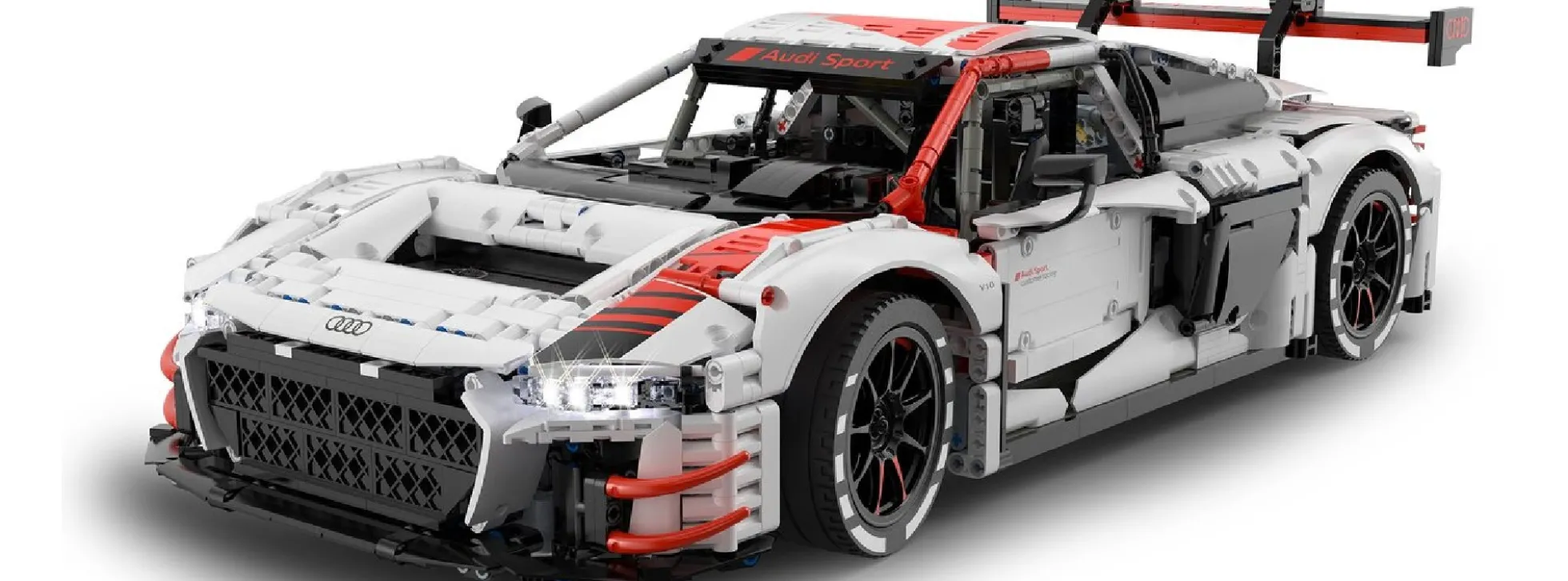 JAMARA 402800 Audi R8 LMS GT3 weiß | 2,4Ghz | Auto Baukasten 1:8