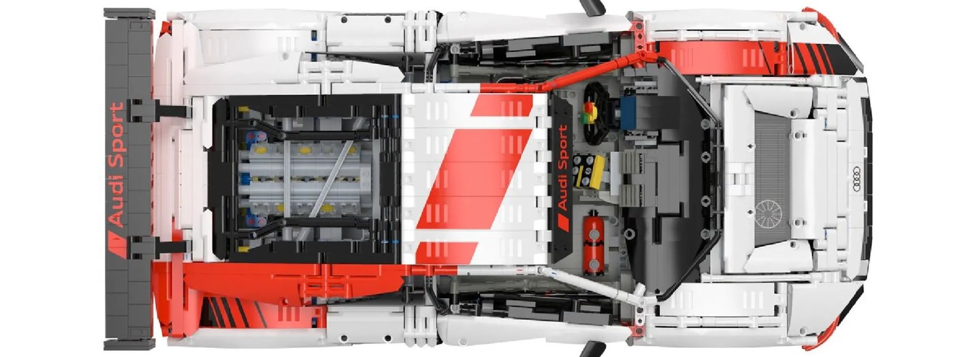 JAMARA 402800 Audi R8 LMS GT3 weiß | 2,4Ghz | Auto Baukasten 1:8