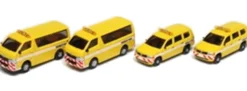 KATO K23653B 4-tlg. Set Toyota Hiace Long / Pro Box - Straßenmeisterei | Modellautos 1:160
