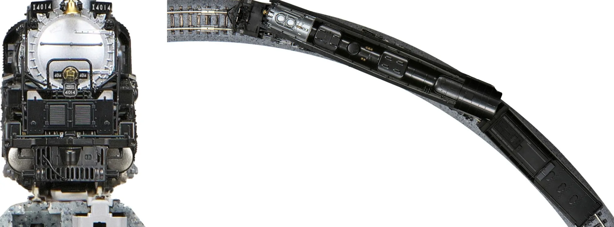 KATO K107-0001 Startset Dampflok Big Boy UP + Gleisoval | analog | Spur N