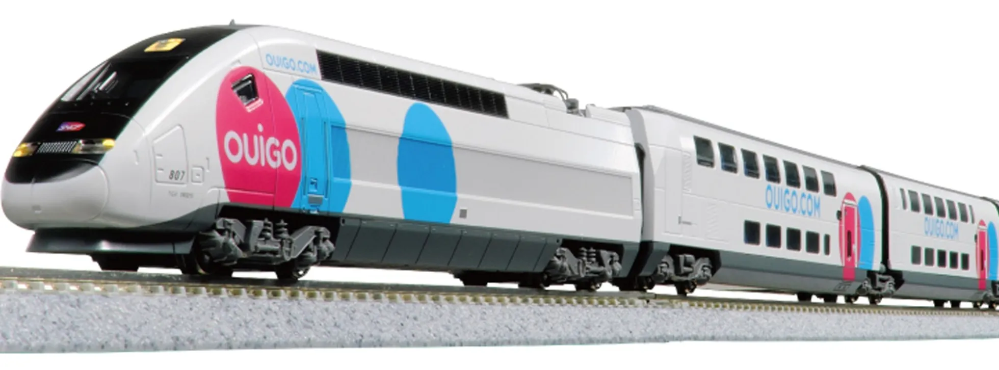 KATO K10-012 Startset E-Triebzug TGV OUIGO Espana + Gleisoval | analog | Spur N