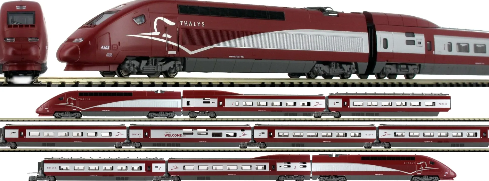KATO K10-1658 10-tlg. E-Triebzug TGV Thalys PBKA | analog | Spur N