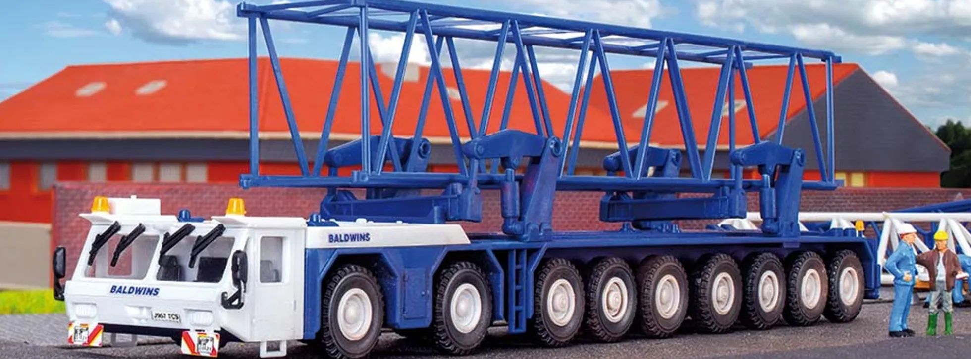 kibri 13533 BALDWINS Teleskoptransportfahrzeug | Baumaschinen Bausatz Spur H0
